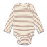 Petit Piao - Langærmet Body Modal Striber - Rose Fawn